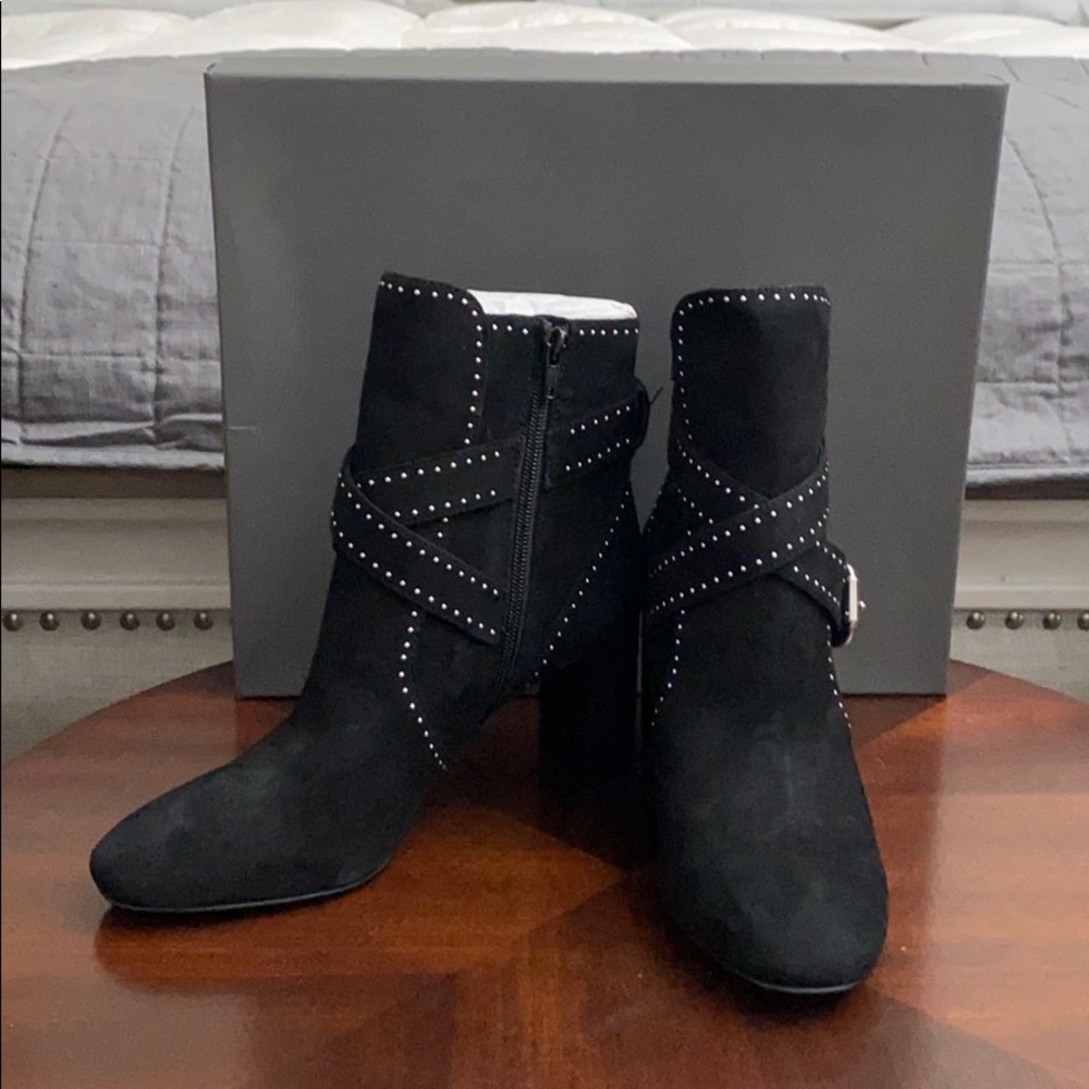 Ann Taylor Presley Block Heel Stud Bootie